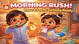 Devu & Lechu's Crazy Morning Rush to School | Morning School Rush | Devu & Lechu's Morning Adventure