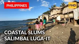 WRONG ROUTE !!! Walking Through Slums by the Bay - Luga-it Philippines | Exploring w/ Nomad Walk