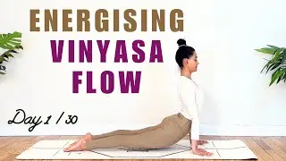 Energising Morning Vinyasa Flow | Day 1 Yoga Challenge january 2024 30 days