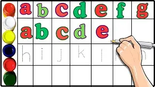 Dotted Alphabet | ABCD |  Easy A to Z Tracing for Kids | Learn Letters Writing | Kids rhymes| d20 p2