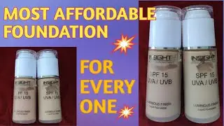 #MAKE UP#REVIEW#FOUNDATION#INSIGHT FOUNDATION REVIEW#MATTE#LOOK#