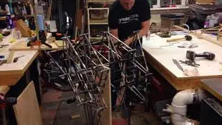 First Test of Walking Bike Legs