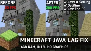 How To Reduce Lag In Minecraft Java In Low End PC | Minecraft Lag Fix & FPS Boost