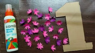 1st Birthday Number Decoration Ideas| 3D Number Decor| DIY Cardboardd Craft| Birthday Party Decor