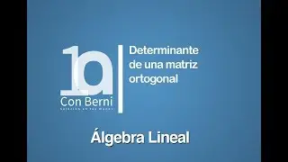 Determinante de una matriz ortogonal