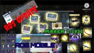ROS UPDATE MARCH 2.2022 FREE DIAMOND 200+ & SKIN/GUN(ROS MOBILE)