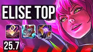 ELISE vs RUMBLE (TOP) | 9 solo kills, 21/4/8, 42k DMG, Godlike | EUW Master | 25.7