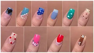 Top 10 Easy nail art designs with household items || Nail art for beginners 2025