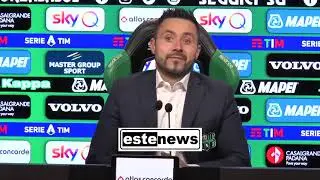 Sassuolo-Napoli 1-2, la conferenza di De Zerbi: 
