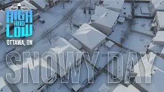 How the city looks like after hours of snow