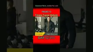 Day 12 Fitness Trainer Website | 100 Day 100 Projects Challenge 👊💪
