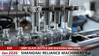 GMP Glass Bottle Air Washing Machine, Medical Oil Containers Air Rinser Equipment, Cleaning Machine