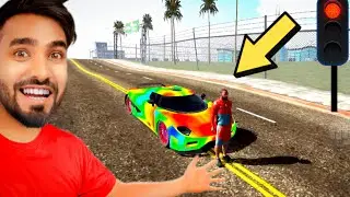 DRIVING THE CAR IN INDIAN BIKE DRIVING 3D CITY😱 |TECHNO GAMERZ 