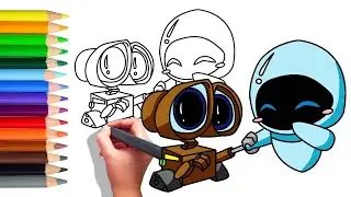 How To Draw WALL&middot;E and Eve ?