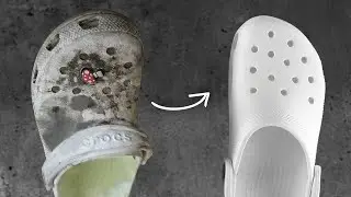 Как почистить Crocs за 2 минуты!