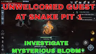 Mir4 Request Quest Clue: Unwelcomed Guest at Snake Pit 1 Investigate Mysterious Bloom Snake Pit