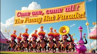 The Funny Hat Parade Nursery Rhyme | Silly Dress-Up Song for Kids | Colorful Hats and Laughter