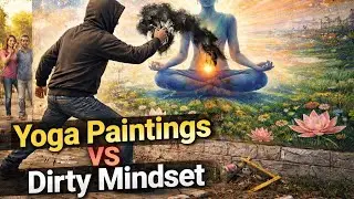 Yoga Paintings vs Dirty Mindset: Gwalior Mein Art Ke Saath Chhedchhad!