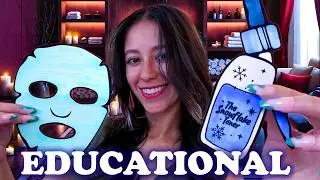 ASMR Paper Christmas Spa 🧖&zwj;♀️ |  Historical Facts & Layered Sounds🎄