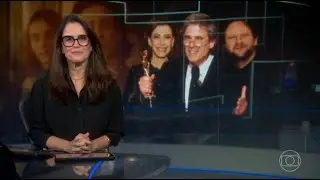 Escalada e encerramento do Jornal Nacional | Brasil ganha Oscar de Melhor Filme Internacional