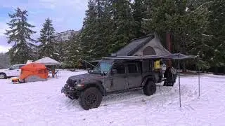 Snow Camping at Ranger Creek Airport
