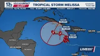 Tropical Storm Melissa has potential to devastate Jamaica