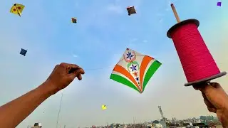 SKY KING MANJHA TESTING & KITE FIGHTING | KITE CUTTING | kite 