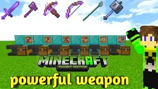 All Powerful Weapon In Minecraft Exclaimed In Hindi || Powerful Weapon Guide Minecraft