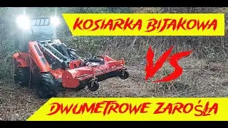 Koszenie wysokiej trawy kosiarka bijakowa CAST
