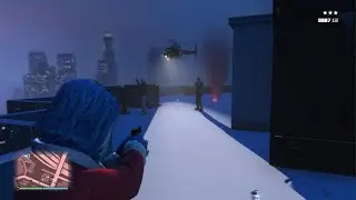 Grand Theft Auto Online - The Gooch does the Die Hard event (Snow)