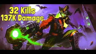 PALADINS - CRAZY ANDROXUS GODLSAYER BUILD (137K DAMAGE 32KILLS)