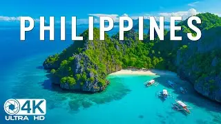 Philippines 4K | Turquoise Waters, Tropical Islands & Relaxing Piano Music