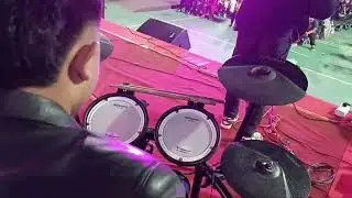 So I was playing drums at a Winter Concert|Christophany Beiseina Drum cam 