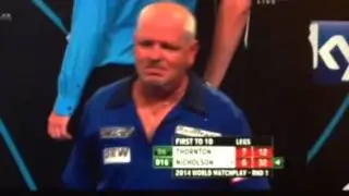Paul Nicholson tells booing dart fans to 