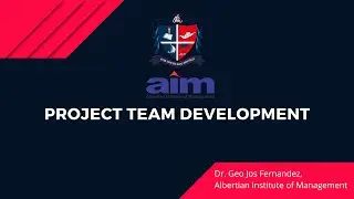 St. Albert's College Autonomous, Ernakulam. - PROJECT TEAM DEVELOPMENT- Dr. Geo Jos