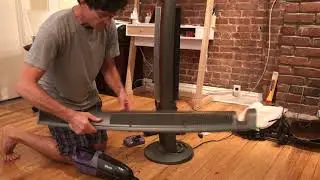 Part 1 of cleaning not replacing the Lasko vertical fan, model 2554