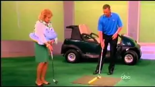 Barbara Walters & Whoopi Goldberg Learn Some Golf Tips from PGA Teacher of the Year Michael Breed