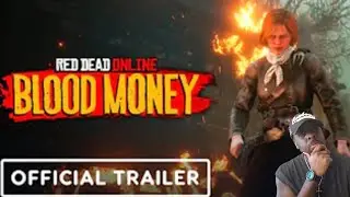 RED DEAD ONLINE  OFFICIAL BLOOD MONEY TRAILER  (REACTION)
