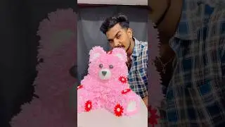 Teddy bear cake🧸🩷🤍   #teddybearcake #berrycake #birthdaycake #subscribe #cake #food
