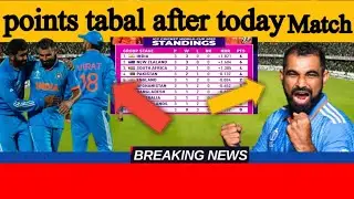 World Cup 2023 Points Table |India Win Vs New Zealand| Points Table World cup2023|