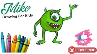 How to draw Monster - Mike Wazowaski ||  drawing for kids