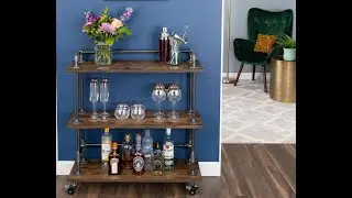 #shorts - How to Decorate with DIY Bar Carts | PIPE DECOR