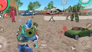 RPG Gun's New power full guns unlock in military base Attack rope hero voice town