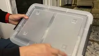Rinboat 30 Quart Clear Storage Latch Bins, Large Plastic Storage Box Review