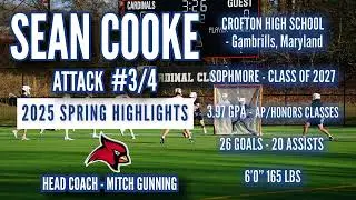 Sean Cooke - Spring 2025 Highlights - Crofton High School