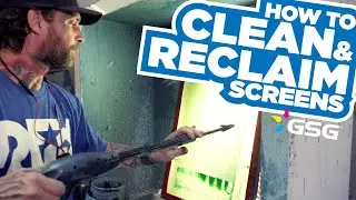 How to Reclaim and Wash Screen Printing Frames | How To Screen Print | FT DFW Ink