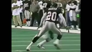 Lamar Thomas amazing catch behind the defender - Dolphins @ Falcons 1998