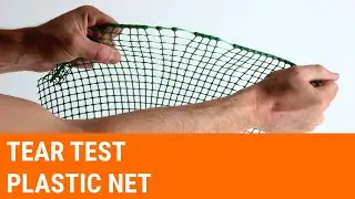 Tear test plastic net