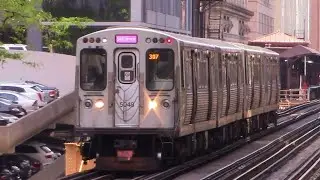 CTA Chicago Pink Line Front View 54th/Cermak ⇒ Washington/Wells