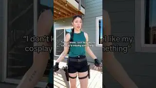 Cursed Lara Croft Cosplay - Video Game Costume Funny #shorts